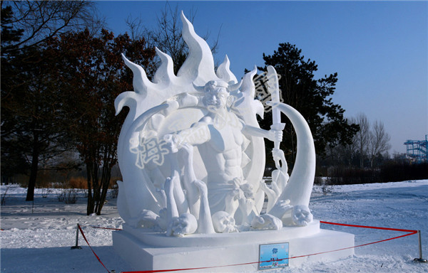 雪雕作品